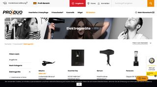 
                            4. Friseur- Elektrogeräte online kaufen | PRO-DUO