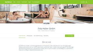
                            7. Fritz Holter GmbH - Wels | Aktuelle Infos & Einblicke 2019 | karriere.at