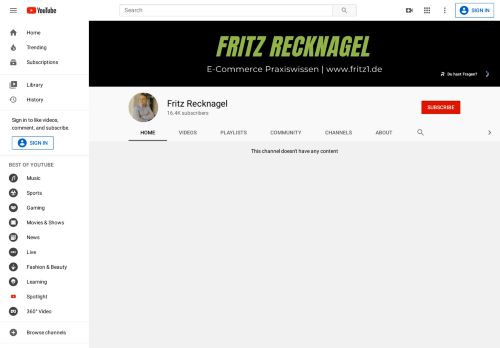 
                            4. Fritz Recknagel - YouTube