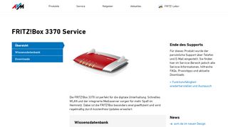 
                            5. FRITZ!Box 3370 Service | AVM Deutschland