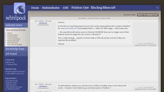 
                            10. Fritzbox 7390 - Blocking Minecraft - AVM - Modems/Routers ...