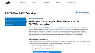
                            2. FRITZ!Box 7430 Knowledge Base | AVM Nederland
