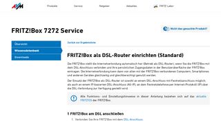 
                            8. FRITZ!Box als DSL-Router einrichten (Standard) | FRITZ!Box 7272 ...