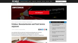 
                            13. Fritzbox: Benutzerkonten und Push Service anpassen - PC-WELT