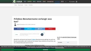 
                            12. Fritzbox-Benutzername verlangt: was tun? – GIGA