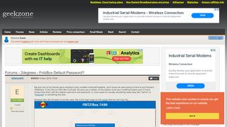 
                            9. FritzBox Default Password? - Geekzone