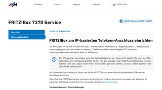 
                            4. FRITZ!Box für Betrieb am IP-basierten Telekom-Anschluss ... - AVM