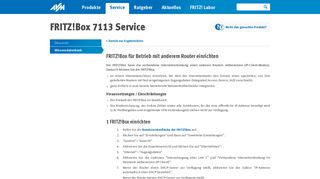 
                            2. FRITZ!Box für Betrieb mit anderem Router einrichten | FRITZ!Box ...