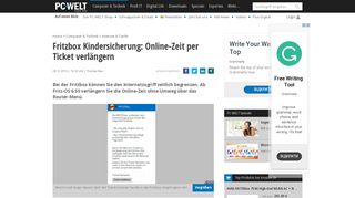 
                            4. Fritzbox Kindersicherung: Online-Zeit per Ticket verlängern - PC-WELT