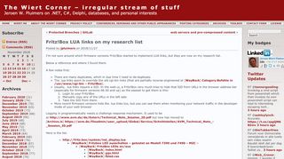 
                            6. Fritz!Box LUA links on my research list « The Wiert Corner – irregular ...