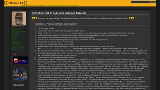 
                            11. Fritz!Box mit Freetz und nfsroot Tutorial [tria.net]