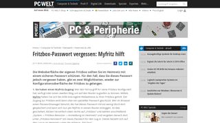 
                            5. Fritzbox-Passwort vergessen: Myfritz hilft - PC-WELT