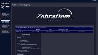 
                            1. Fritzbox Telnet Zugang – Zebradem WIKI