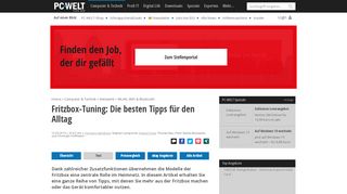 
                            13. Fritzbox-Tuning: Die besten Tipps für den Alltag - PC-WELT