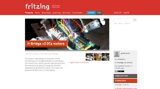 
                            10. Fritzing Project – H-Bridge +2 DCs motors