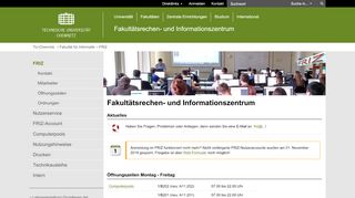 
                            2. FRIZ | Fakultät für Informatik | TU Chemnitz