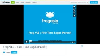 
                            3. Frog VLE - First Time Login (Parent) on Vimeo