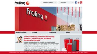 
                            2. Fröling: Startseite