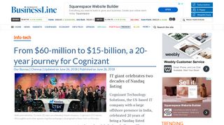
                            10. From $60-million to $15-billion, a 20-year journey for Cognizant - The ...