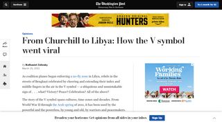 
                            10. From Churchill to Libya: How the V symbol went viral - Washington Post
