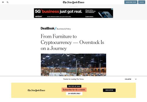 
                            8. From Furniture to Cryptocurrency — Overstock Is on a Journey - The ...