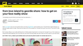 
                            2. From Love Island To Geordie Shore: How To Get On Your Fave ...