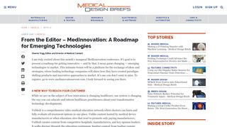 
                            12. From the Editor – MedInnovation: A Roadmap for Emerging ...