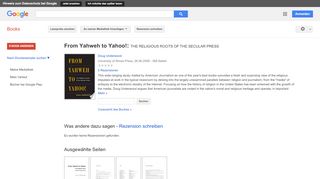 From Yahweh to Yahoo!: THE RELIGIOUS ROOTS OF THE SECULAR PRESS