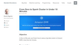 
                            10. From Zero to Spark Cluster in Under 10 Minutes - Standard Deviations