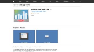 
                            9. Fronius Solar.web Live dans le Mac App Store - iTunes - Apple