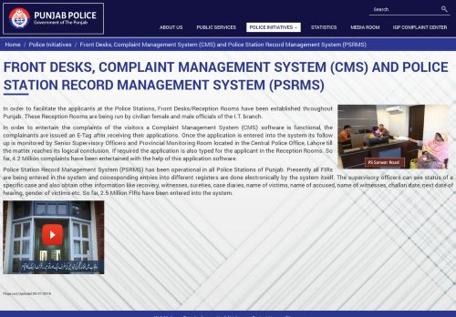 
                            1. Front Desks, Complaint Management System (CMS) and ...