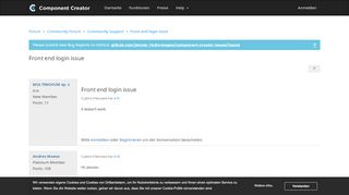 
                            5. Front end login issue - Joomla Component Creator Community Forum