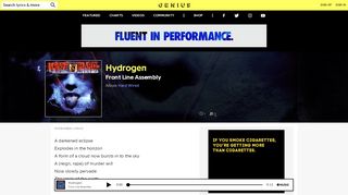 
                            4. Front Line Assembly – Hydrogen Lyrics | Genius Lyrics