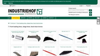 
                            5. Front loading tines, silage tines, food mixer knives - Catalogue ...