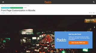 
                            12. Front Page Customization in Moodle | Packt Hub