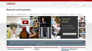 
                            12. Front Page — Research and Innovation - University of Louisville