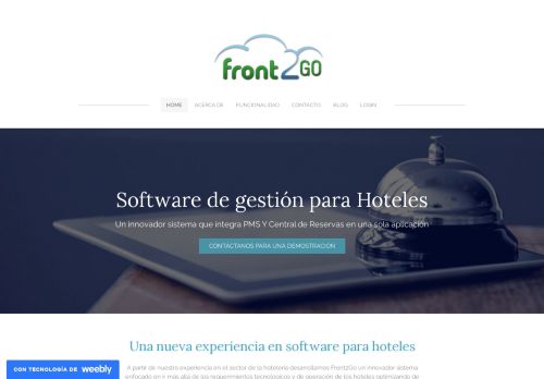 
                            5. Front2Go - Software para hoteles - Home