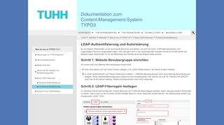 
                            10. Frontend-Authentifizierung | TYPO3 Doku TUHH