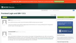 
                            8. Frontend Login and QM+ 1.3.3. | MODX Community Forums