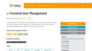 
                            3. Frontend User Management (datamints_feuser) - TYPO3 Extension ...