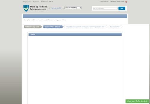 
                            4. Fronter - eLæringsportal - Mi side - Intranett - Møre og Romsdal ...