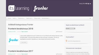 
                            10. Fronter – Käyttäjäsivusto - itslearning