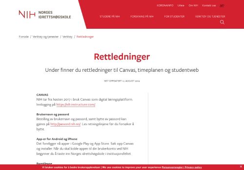 
                            4. Fronter | Norges idrettshøgskole