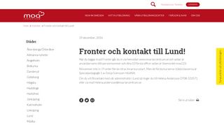 
                            7. Fronter och kontakt till Lund! : MoA Lärcentrum