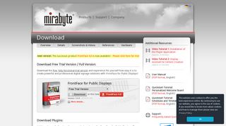 
                            11. FrontFace for Public Displays: Download (Trial ... - mirabyte ® Software