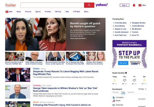 
                            2. Frontier Homepage Powered by Yahoo
