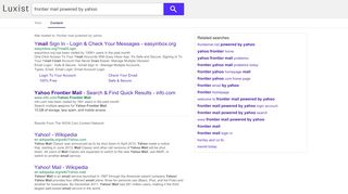 
                            9. frontier mail powered by yahoo - Luxist - Content Results