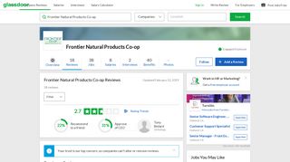 
                            5. Frontier Natural Products Co-op Reviews | Glassdoor