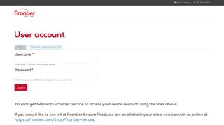
                            6. Frontier Secure: User account