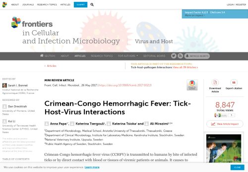
                            10. Frontiers | Crimean-Congo Hemorrhagic Fever: Tick-Host-Virus ...